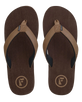 The Foamlife Mens Seales Earth Flip Flops in Earth Brown