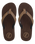 The Foamlife Mens Seales Earth Flip Flops in Earth Brown