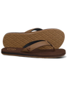 The Foamlife Mens Seales Earth Flip Flops in Earth Brown