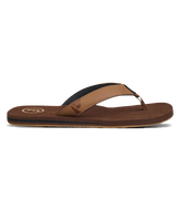 The Foamlife Mens Seales Earth Flip Flops in Earth Brown