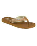 The Foamlife Womens Yogi Flip Flops in Latte Brown
