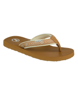 The Foamlife Womens Yogi Flip Flops in Latte Brown
