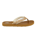 The Foamlife Womens Yogi Flip Flops in Latte Brown