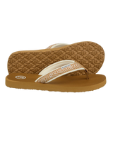 The Foamlife Womens Yogi Flip Flops in Latte Brown