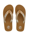 The Foamlife Womens Yogi Flip Flops in Latte Brown