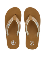 The Foamlife Womens Yogi Flip Flops in Latte Brown