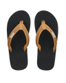 The Foamlife Womens Harts Flip Flops in Black