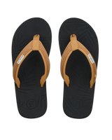 The Foamlife Womens Harts Flip Flops in Black