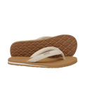 Sully Flip Flops in Latte Brown