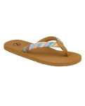 K Bay Flip Flops in Latte Brown