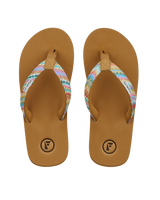 K Bay Flip Flops in Latte Brown