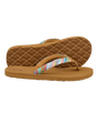 K Bay Flip Flops in Latte Brown