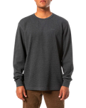 Therman Thermal Sweatshirt in Black Wash