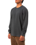 Therman Thermal Sweatshirt in Black Wash