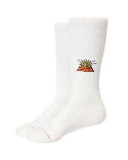 The Katin Mens Peaks Socks in Off White