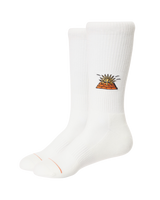 The Katin Mens Peaks Socks in Off White