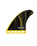 The Futures Fins P6 Legacy Series Thruster Medium Fins in Yellow