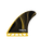 The Futures Fins P8 Legacy Series Thruster Large Fins in Yellow