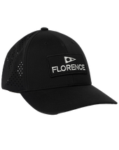 The Florence Marine X Mens Airtex Trucker Cap in Black