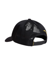 Hawaii Mesh Trucker Cap in Black