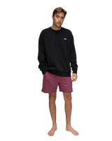 The Florence Marine X Mens Label Crew Sweatshirt in Black