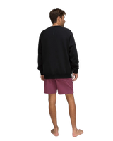 The Florence Marine X Mens Label Crew Sweatshirt in Black