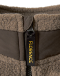 High Pile Utility Fleece Jacket in Pumice