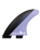 The FCS II Mick Fanning Medium PC Tri Fins in Charcoal & Lavender