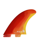The FCS FCS II MR PC Twin+1 Medium-Large Tri Fins in Sunset Swirl