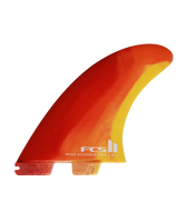 The FCS FCS II MR PC Twin+1 Medium-Large Tri Fins in Sunset Swirl