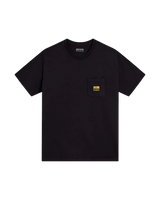 Coral Pocket T-Shirt in Black