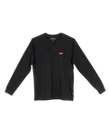 Burgee Long Sleeve T-Shirt in Black