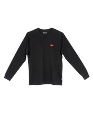 Burgee Long Sleeve T-Shirt in Black