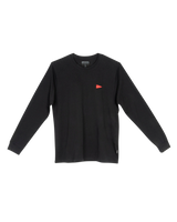 Burgee Long Sleeve T-Shirt in Black