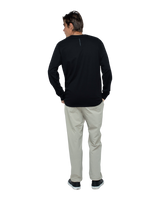 Burgee Long Sleeve T-Shirt in Black