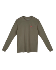 Burgee Long Sleeve T-Shirt in Burnt Olive