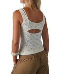 Full Bloom Eyelet Cami Top in Ivory