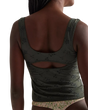 Full Bloom Eyelet Cami Top in Hunter