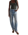 Full Bloom Eyelet Cami Top in Hunter