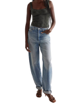Full Bloom Eyelet Cami Top in Hunter