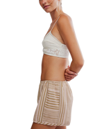 Rosie Longline Bralette in White Alyssum