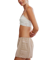 Rosie Longline Bralette in White Alyssum