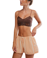 Rosie Longline Bralette in Brunette