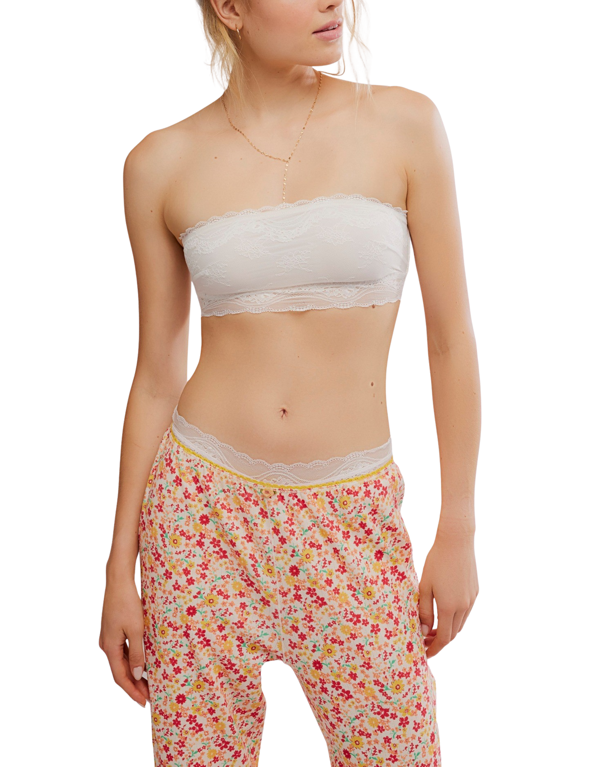Spring Fever Bra in White Alyssum