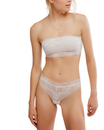 Spring Fever Bra in White Alyssum