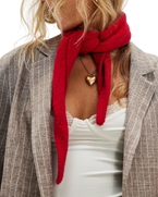 Essential Triangle Scarf in Red