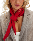 Essential Triangle Scarf in Red