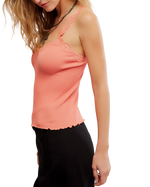 Spring Fever Cami Top in Coral Crimson