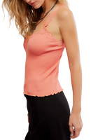 Spring Fever Cami Top in Coral Crimson