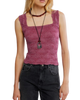 Love Letter Cami Top in Beet Red